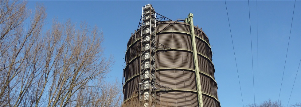 Gasometer Oberhausen mit dem Segway